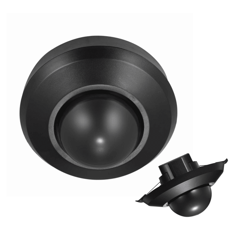SENZOR STROPNI UGR/NAD 360° CRNI IP44